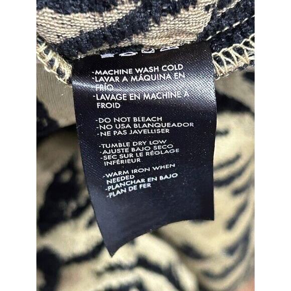 Soncy Mini Skirt High Waisted Pull On Unlined Leopard Print Tan Black Size 5 NEW - Picture 6 of 8